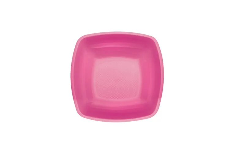 Plastikinis dubenėlis Square, 180x180 mm, auksinės sp.