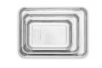 Serviravimo padėklai, 4s, 29,3x20,3 cm, juodos sp.