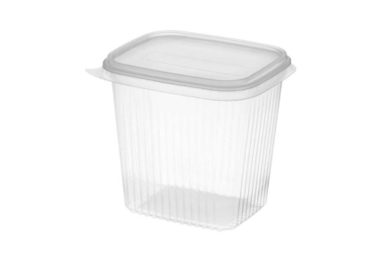 Plastikiniai indeliai, rantuoti, 350 ml, skaidrios sp.