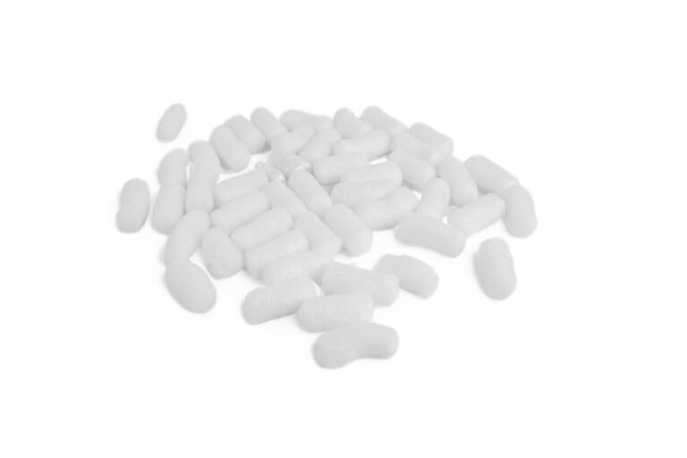 Pakavimo granulės, baltos sp.