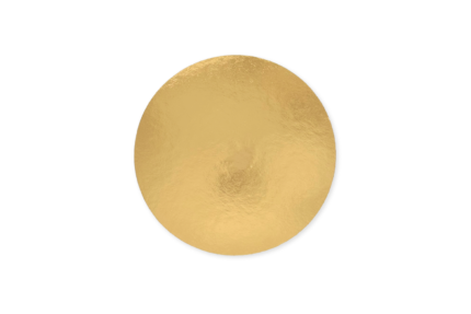 Konditeriniai padėklai, apvalūs, 1050 gsm, 22 cm, auksinės sp.