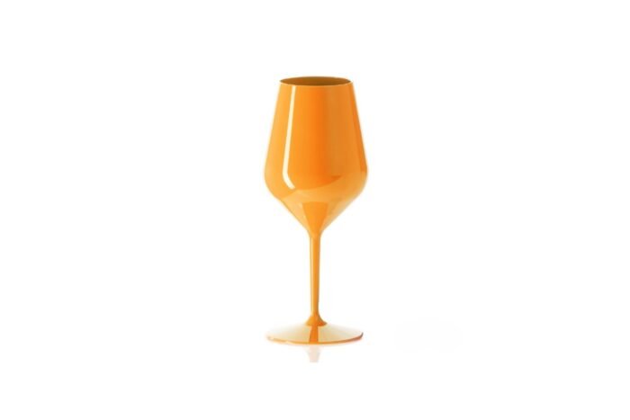 Taurės vynui, 470 ml, oranžinės sp.