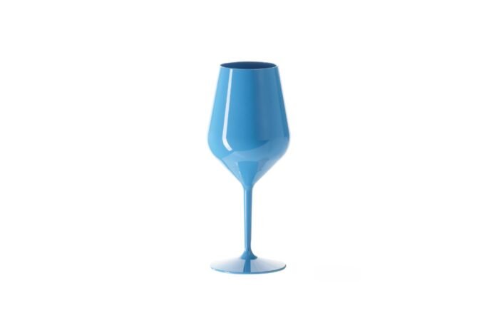 Taurės vynui, 470 ml, mėlynos sp.