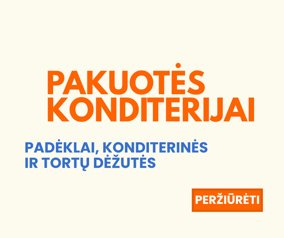 Pakis.lt pakuotės konditerijai
