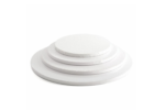 Konditeriniai padėklai, apvalūs, 12mm storio, 30 cm, baltos sp.