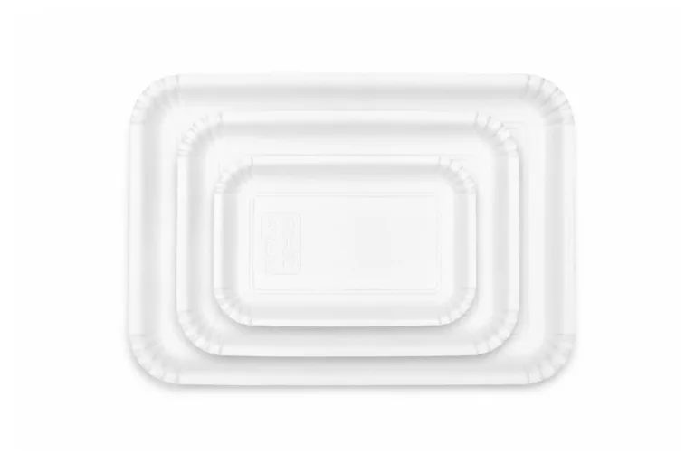 Serviravimo padėklai, 6s, 35x26,5 cm, baltos sp.